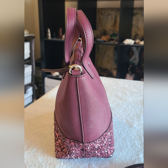 Kate Spade New York Greta Court Glitter Small Satchel Crossbody - Picture 3 of 11